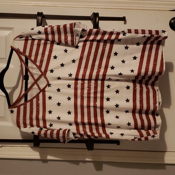 Shein Curve stripe & stars top 1xl - Picture 1 of 4